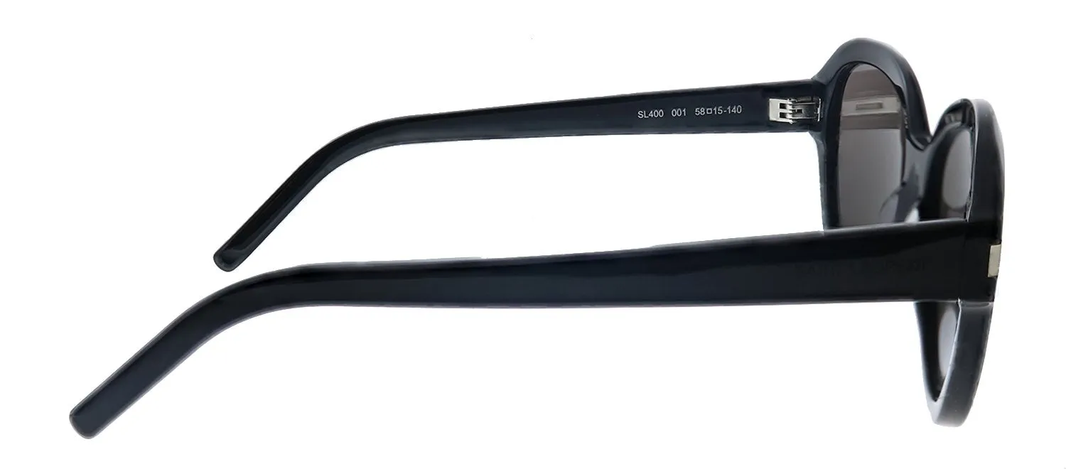 Saint Laurent SL 400 001 Oval Acetate Black Sunglasses with Black Lens sold by Gaffos product image thumbnail 3