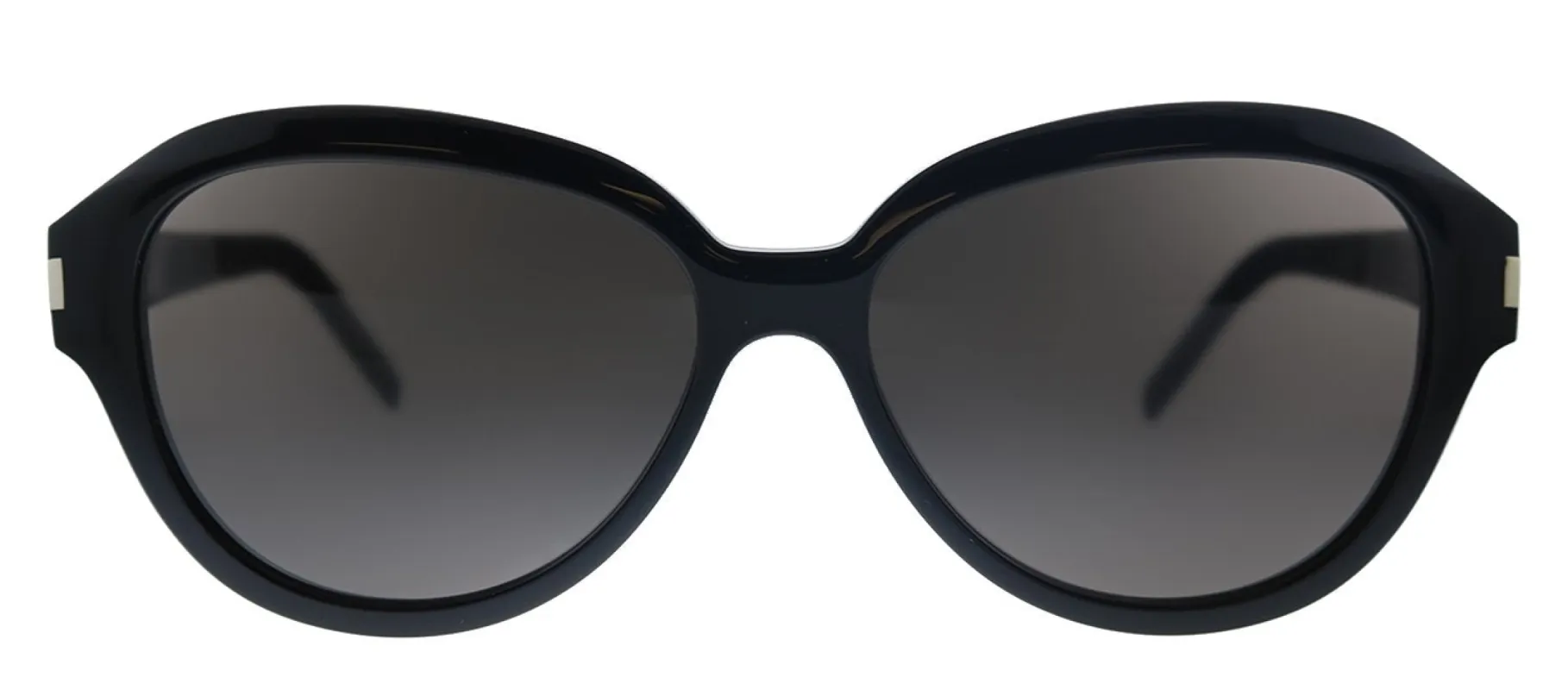 Saint Laurent SL 400 001 Oval Acetate Black Sunglasses with Black Lens sold by Gaffos