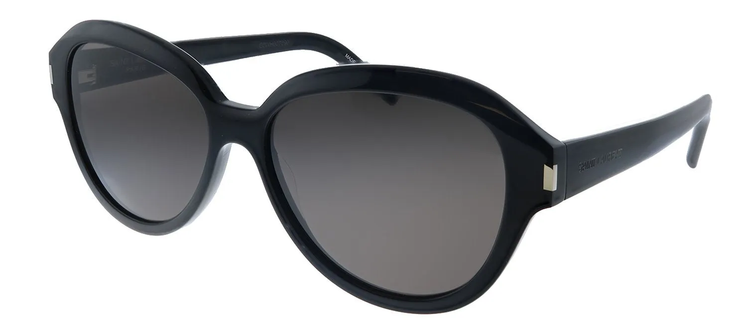 Saint Laurent SL 400 001 Oval Acetate Black Sunglasses with Black Lens sold by Gaffos product image thumbnail 2