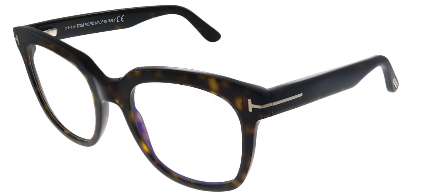 Tom Ford FT 5537-B 052 Square Plastic Tortoise/ Havana Eyeglasses with Blue Block Lens sold by Gaffos product image thumbnail 2