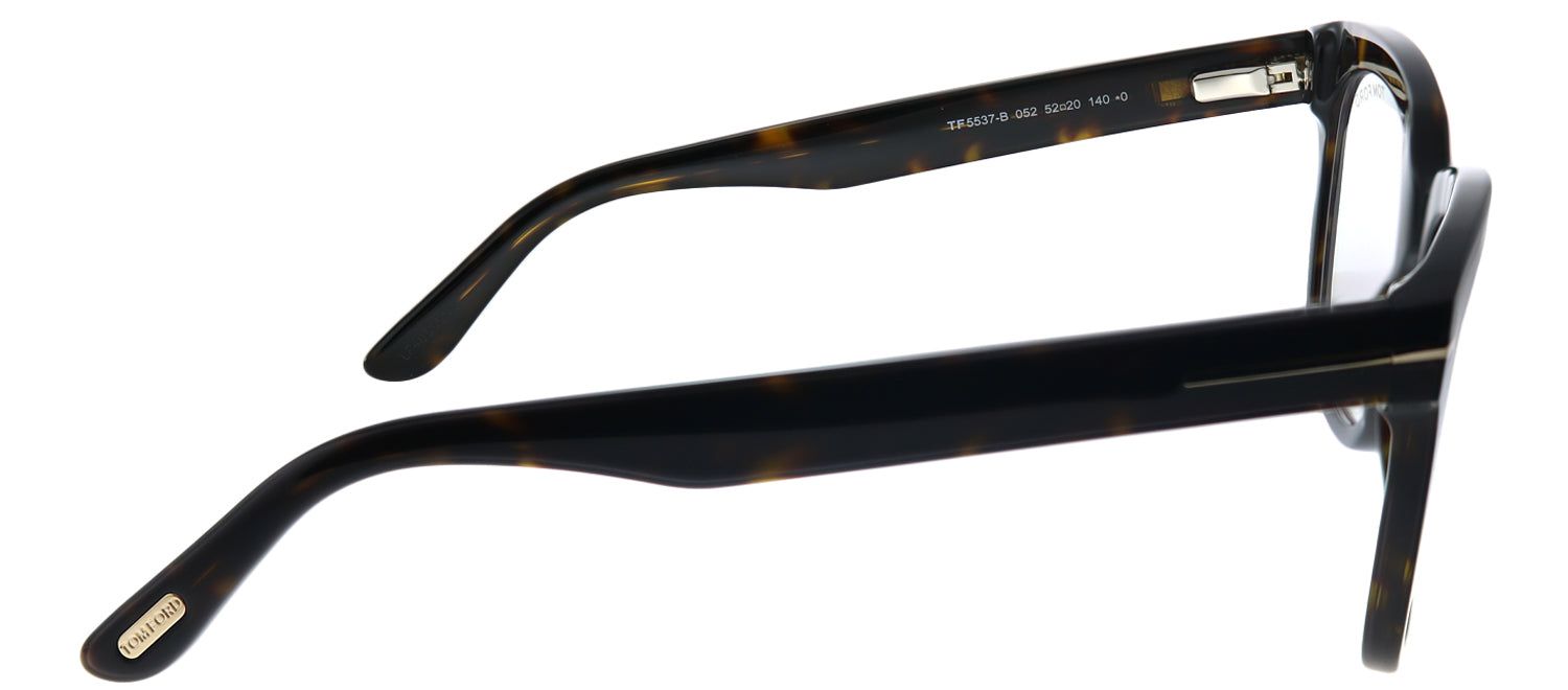 Tom Ford FT 5537-B 052 Square Plastic Tortoise/ Havana Eyeglasses with Blue Block Lens sold by Gaffos product image thumbnail 3