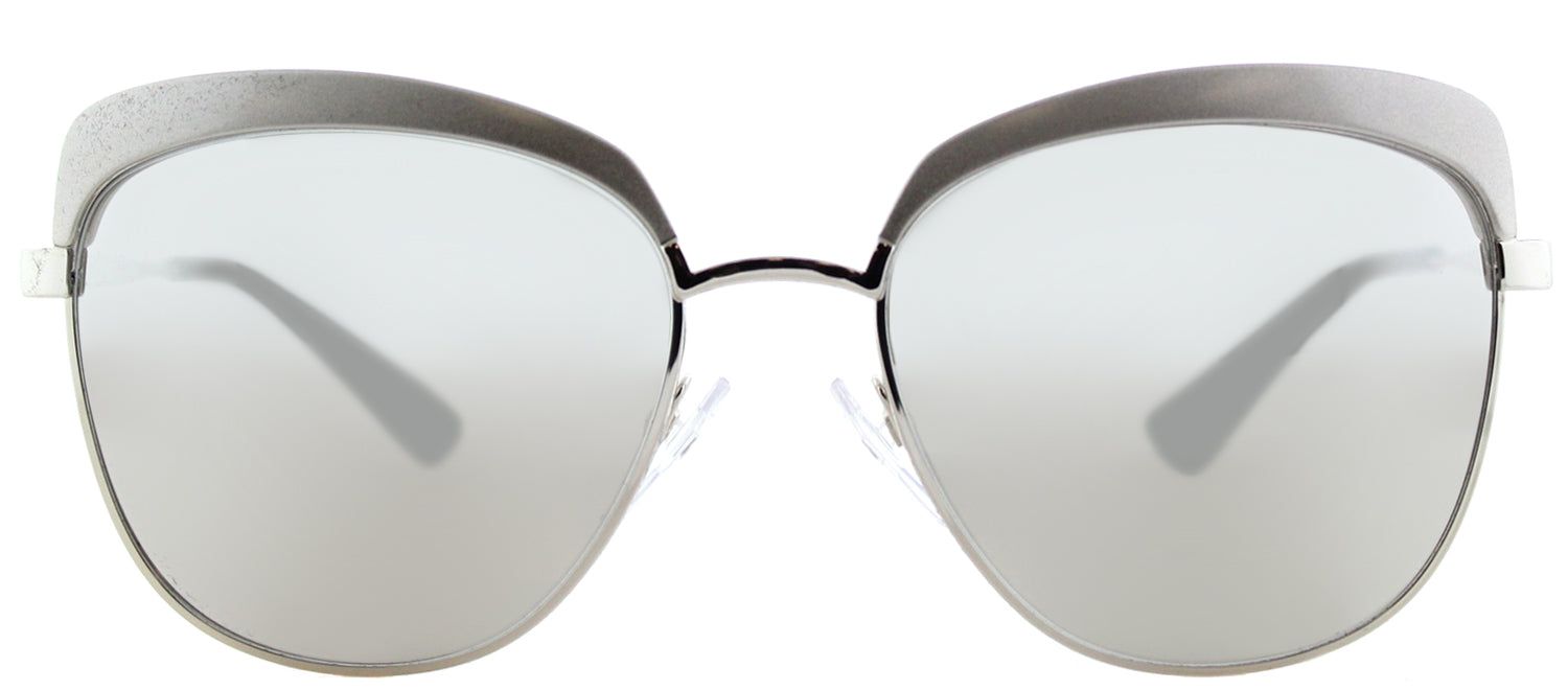 Prada PR 51TS VAR2B0 Square Metal Silver Sunglasses with Silver Mirror Lens sold by Gaffos