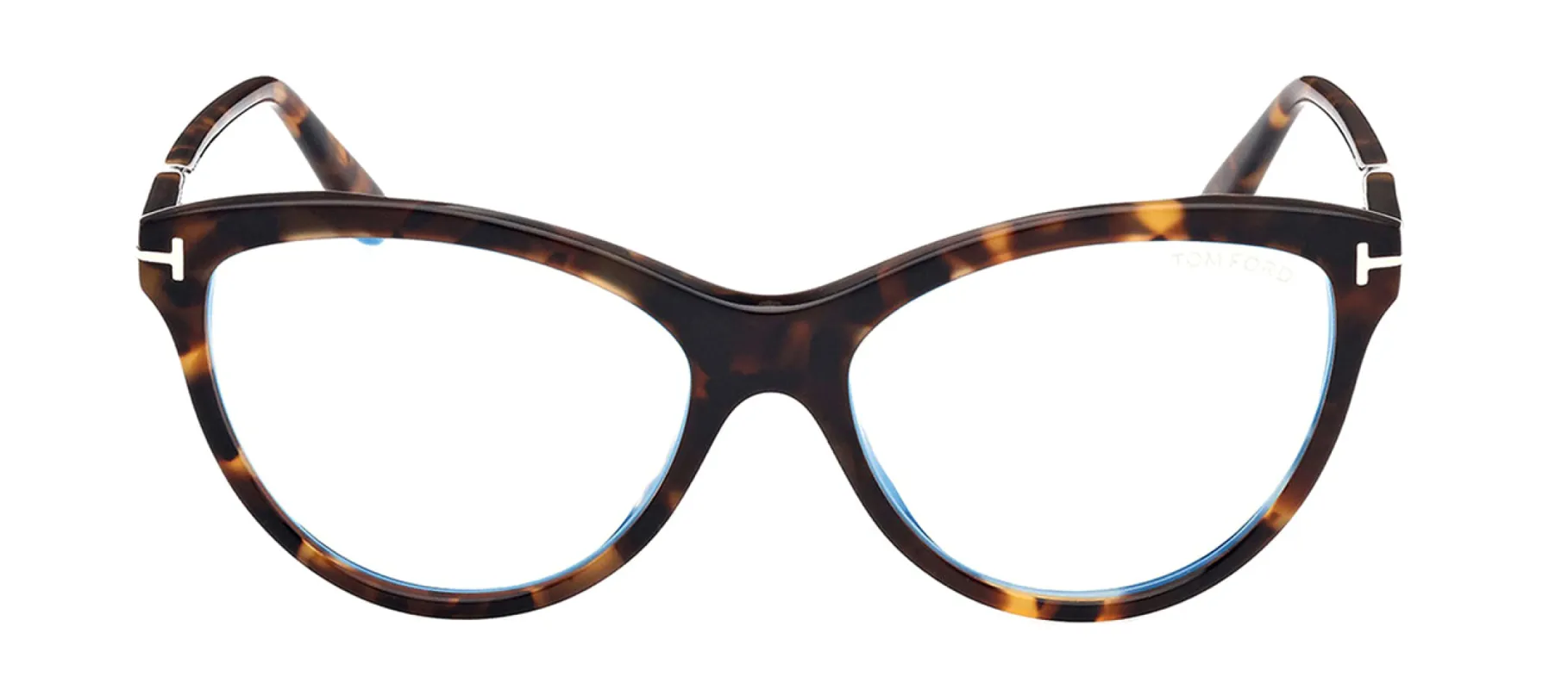 Tom Ford FT 5772-B 052 Cat-Eye Plastic Havana Eyeglasses with Clear Lens sold by Gaffos