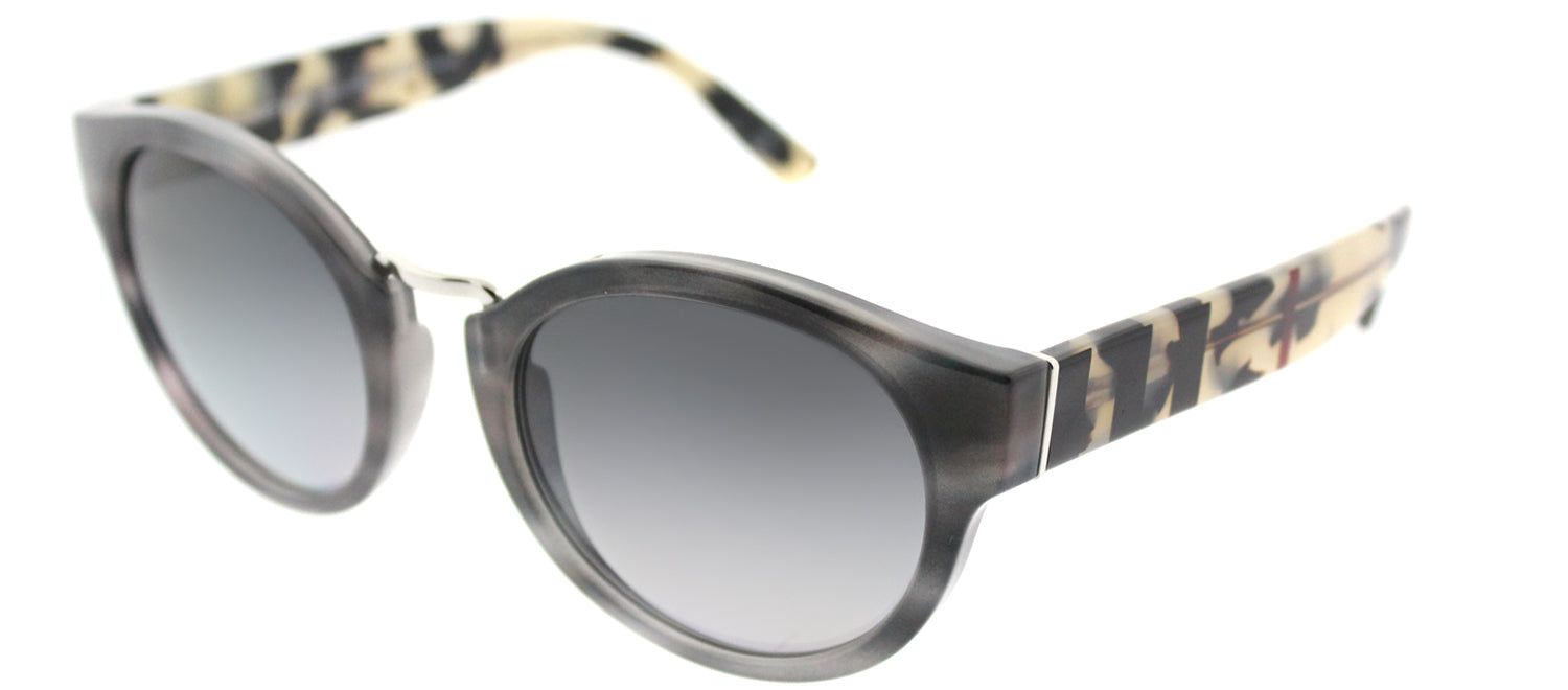 Burberry BE 4227 3670T3 Round Plastic Grey Sunglasses with Grey Gradient Polarized Lens sold by Gaffos product image thumbnail 2