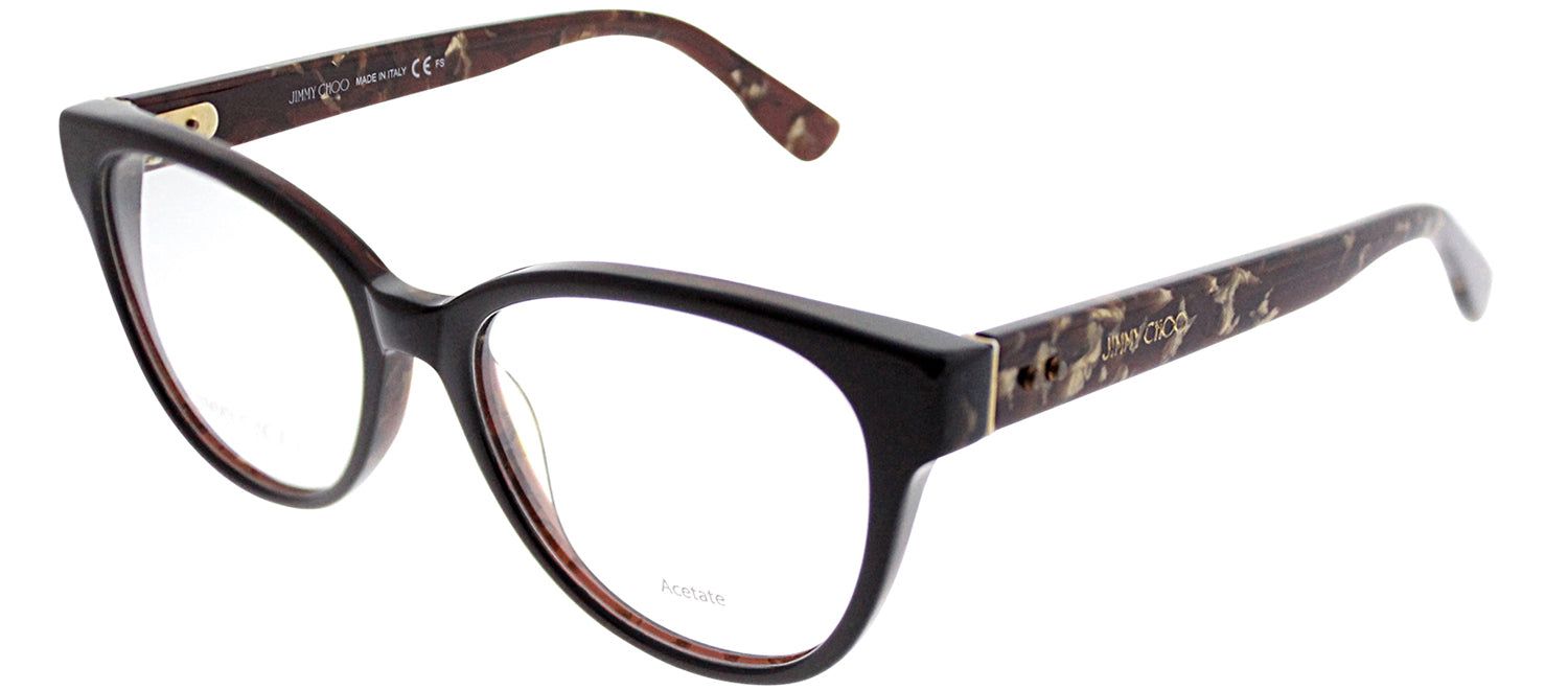 Jimmy Choo JC 141 J3P Cat-Eye Plastic Brown Eyeglasses with Demo Lens sold by Gaffos product image thumbnail 2