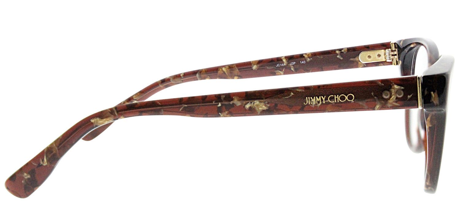 Jimmy Choo JC 141 J3P Cat-Eye Plastic Brown Eyeglasses with Demo Lens sold by Gaffos product image thumbnail 3