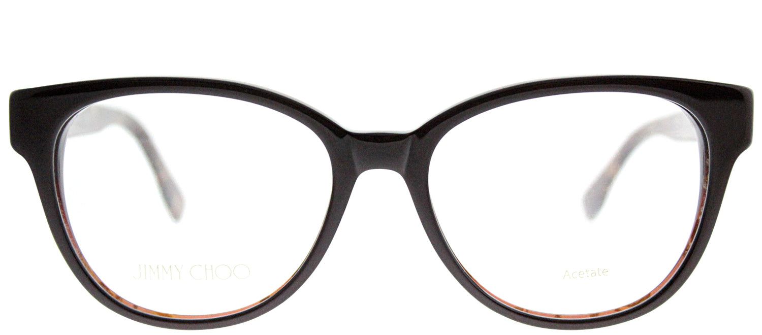 Jimmy Choo JC 141 J3P Cat-Eye Plastic Brown Eyeglasses with Demo Lens sold by Gaffos