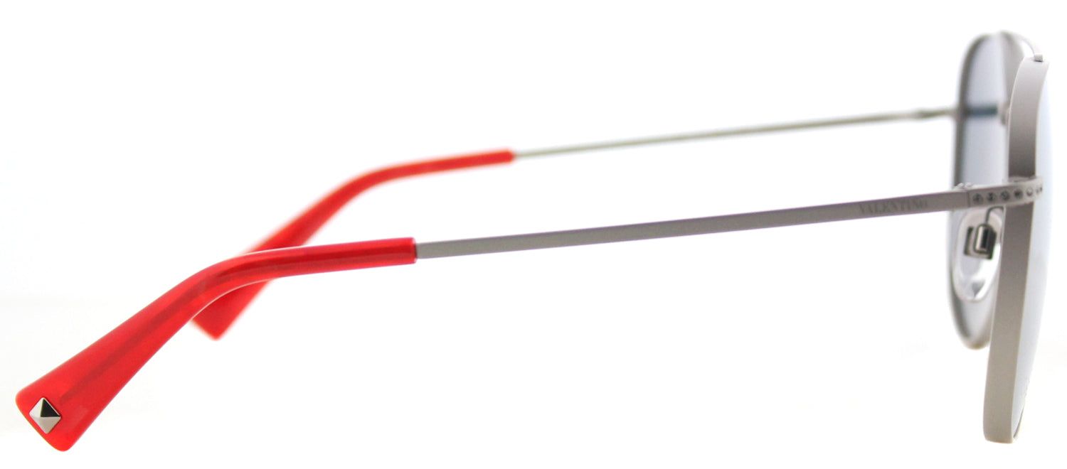 Valentino VA 2007B 30155R Aviator Metal Silver Sunglasses with Pink Mirror Lens sold by Gaffos product image thumbnail 3