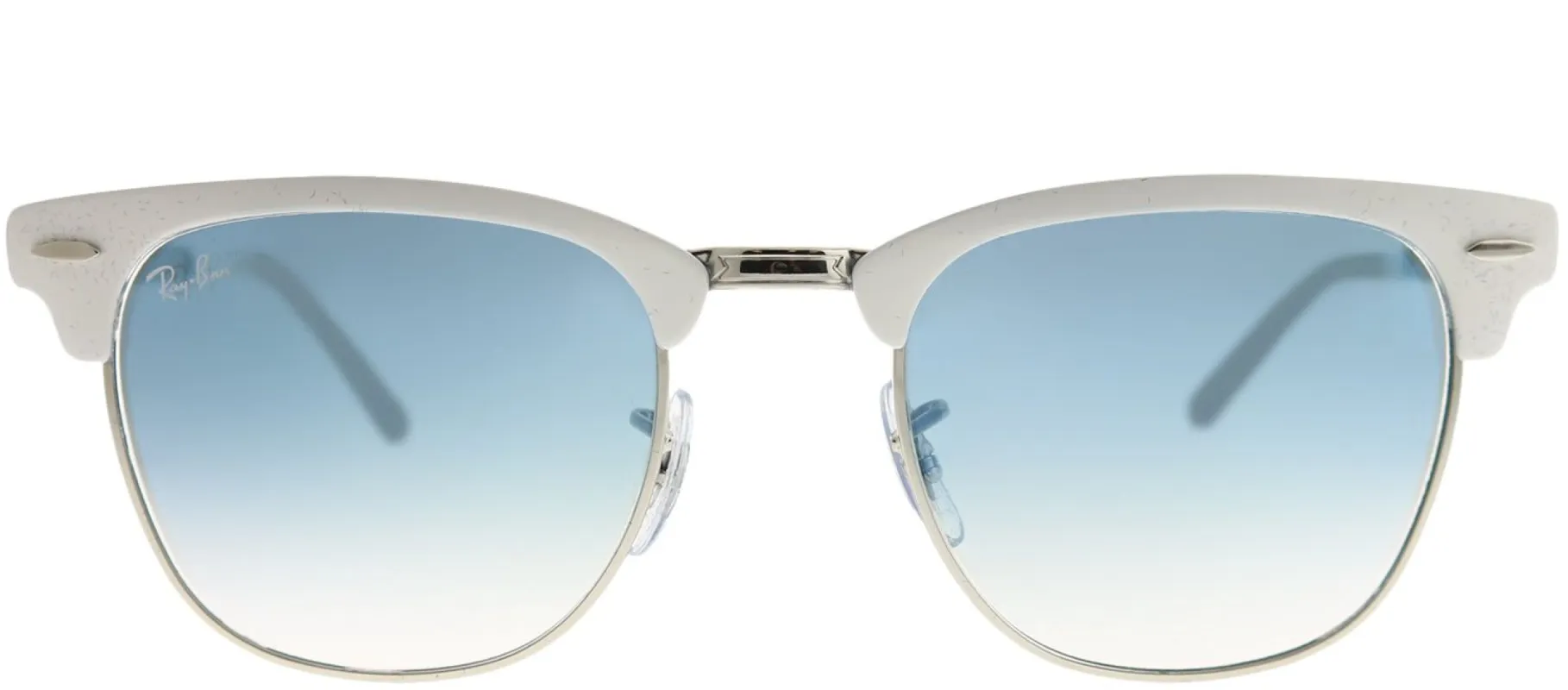 Ray-Ban RB 3716 90883F Clubmaster Metal Ivory/ White Sunglasses with Blue Gradient Lens sold by Gaffos