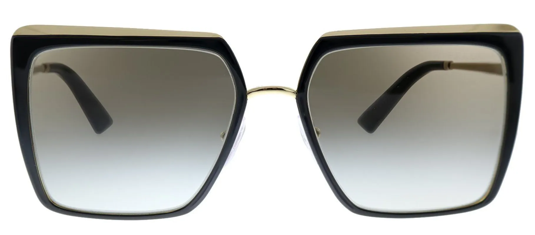 Prada PR 58WS AAV0A7 Square Metal Black Sunglasses with Grey Gradient Lens sold by Gaffos