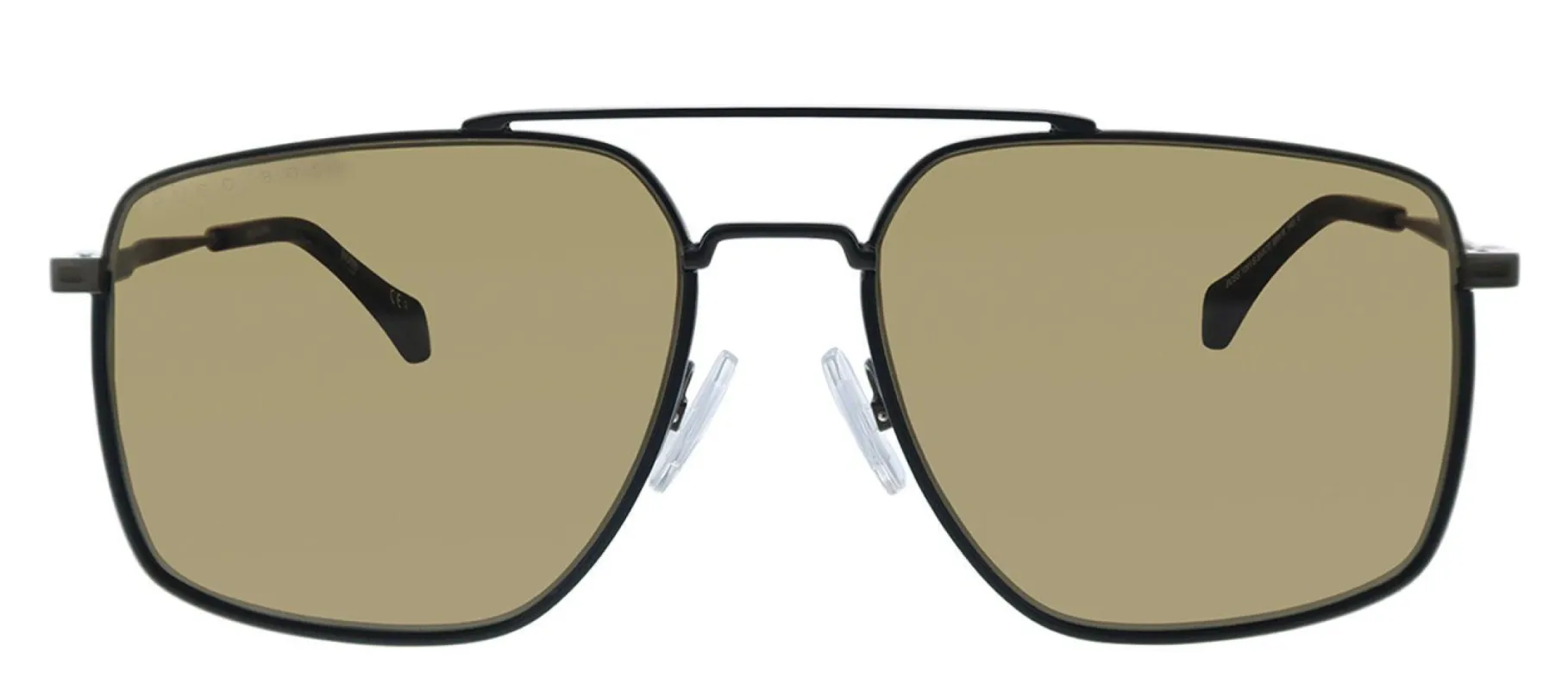 Hugo Boss BOSS 1091/S SVK Aviator Metal Black Sunglasses with Brown Lens made by Gaffos