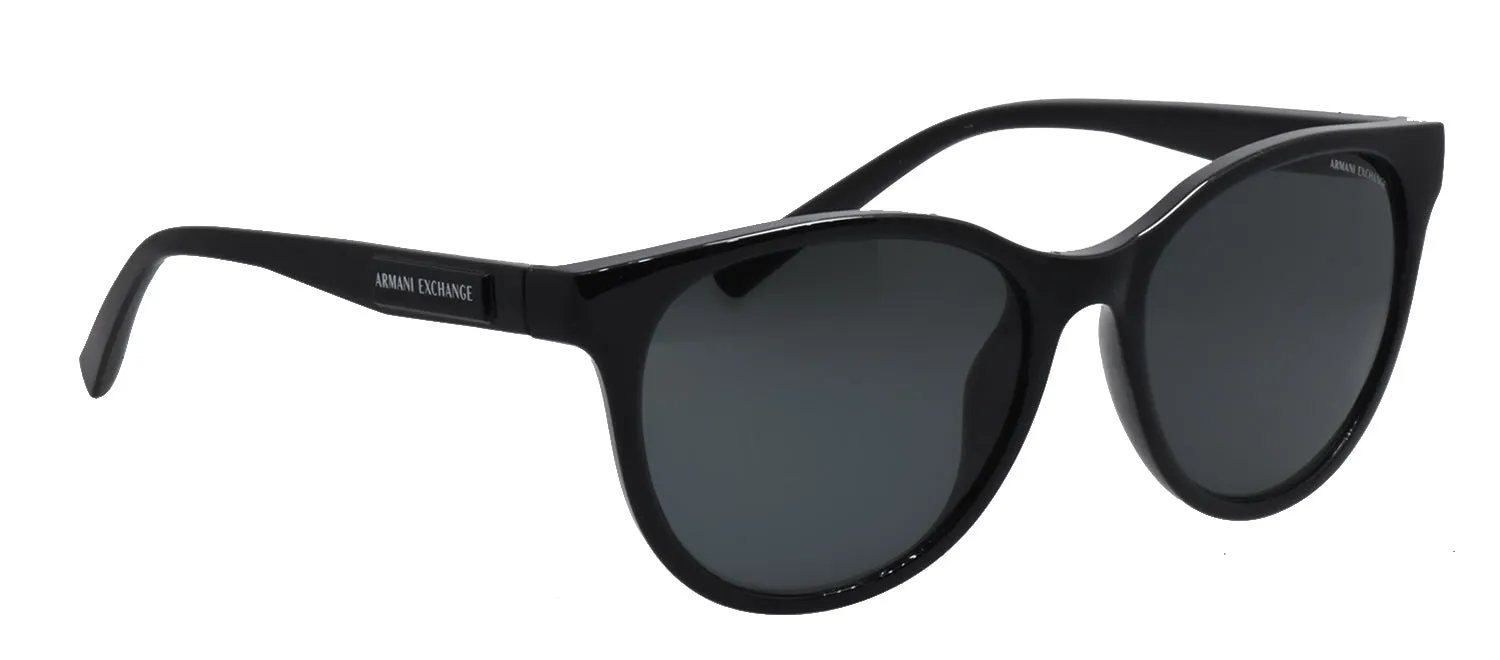 Armani Exchange AX 4144S 815887 Cat-Eye Plastic Black Sunglasses with Grey Lens sold by Gaffos product image thumbnail 3