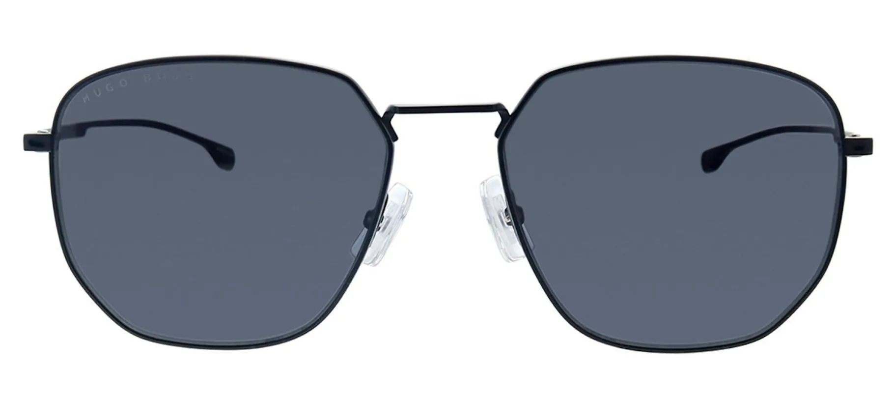 Hugo Boss BOSS 0992/F/S 003 Square Metal Black Sunglasses with Grey Blue Lens made by Gaffos
