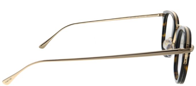 Tom Ford FT 5496 052 Square Metal Tortoise/ Havana Eyeglasses with Demo Lens sold by Gaffos