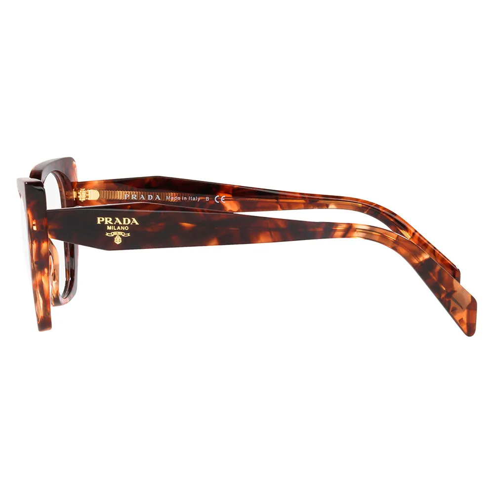 Prada PR 18WV 07R1O1 Fashion Plastic Tortoise Eyeglasses with Logo Stamped Demo Lenses sold by Gaffos product image thumbnail 3