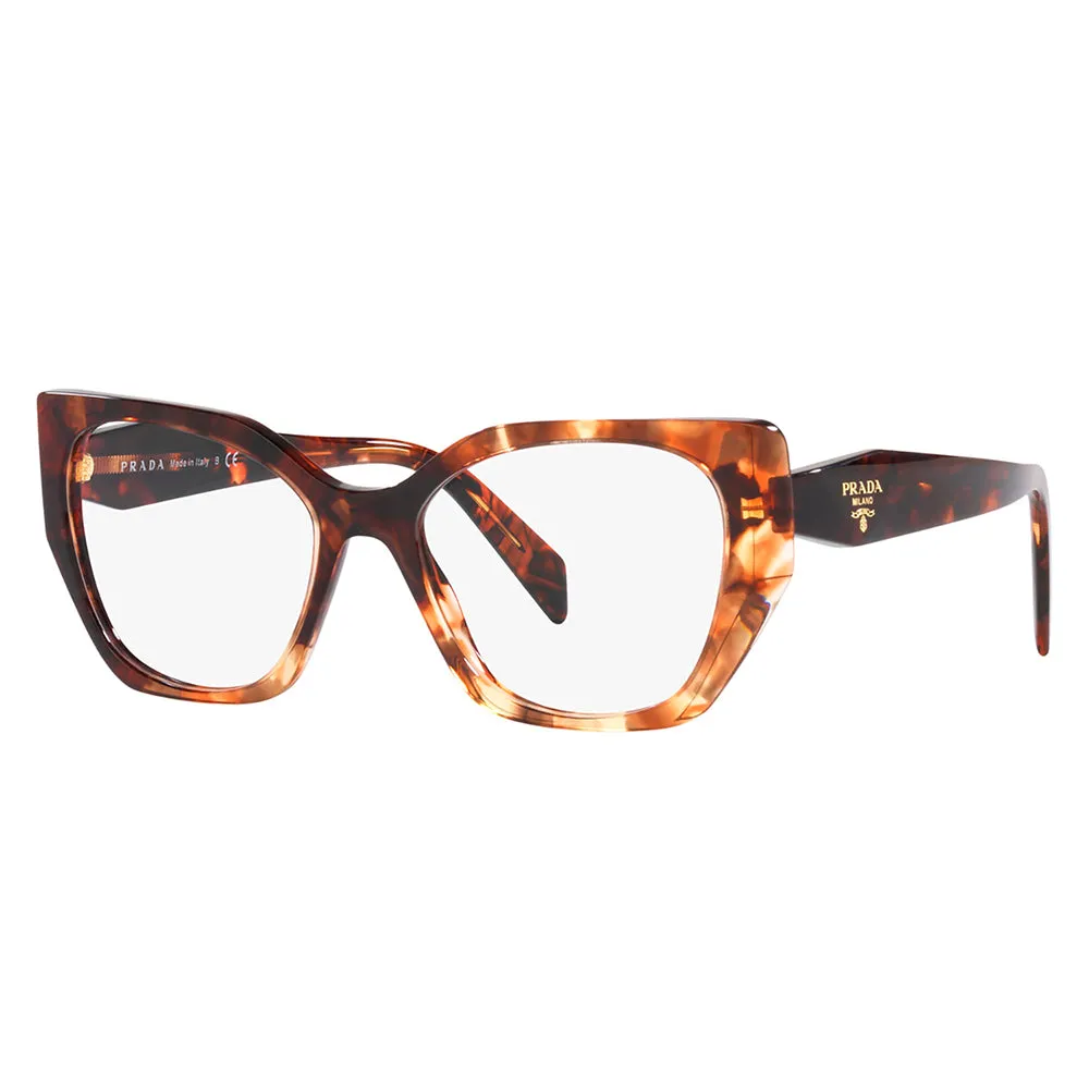 Prada PR 18WV 07R1O1 Fashion Plastic Tortoise Eyeglasses with Logo Stamped Demo Lenses sold by Gaffos product image thumbnail 2