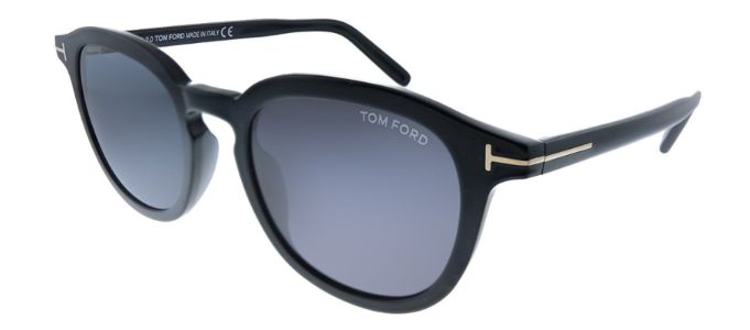 Tom Ford Pax TF 816 01A Round Plastic Black Sunglasses with Grey Lens sold by Gaffos