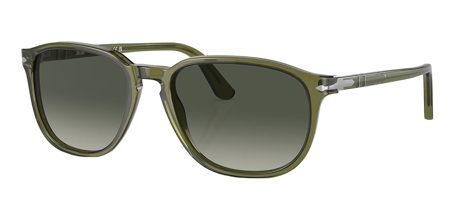 Persol PO 3019S 114271 Square Plastic Green Sunglasses with Grey Gradient Lens sold by Gaffos