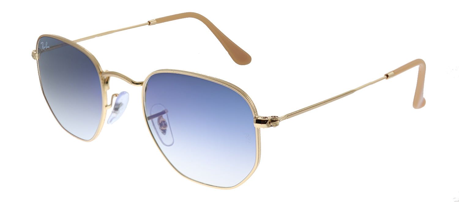 Ray-Ban RB 3548 001/3F Geometric Metal Gold Sunglasses with Blue Gradient Lens sold by Gaffos product image thumbnail 2