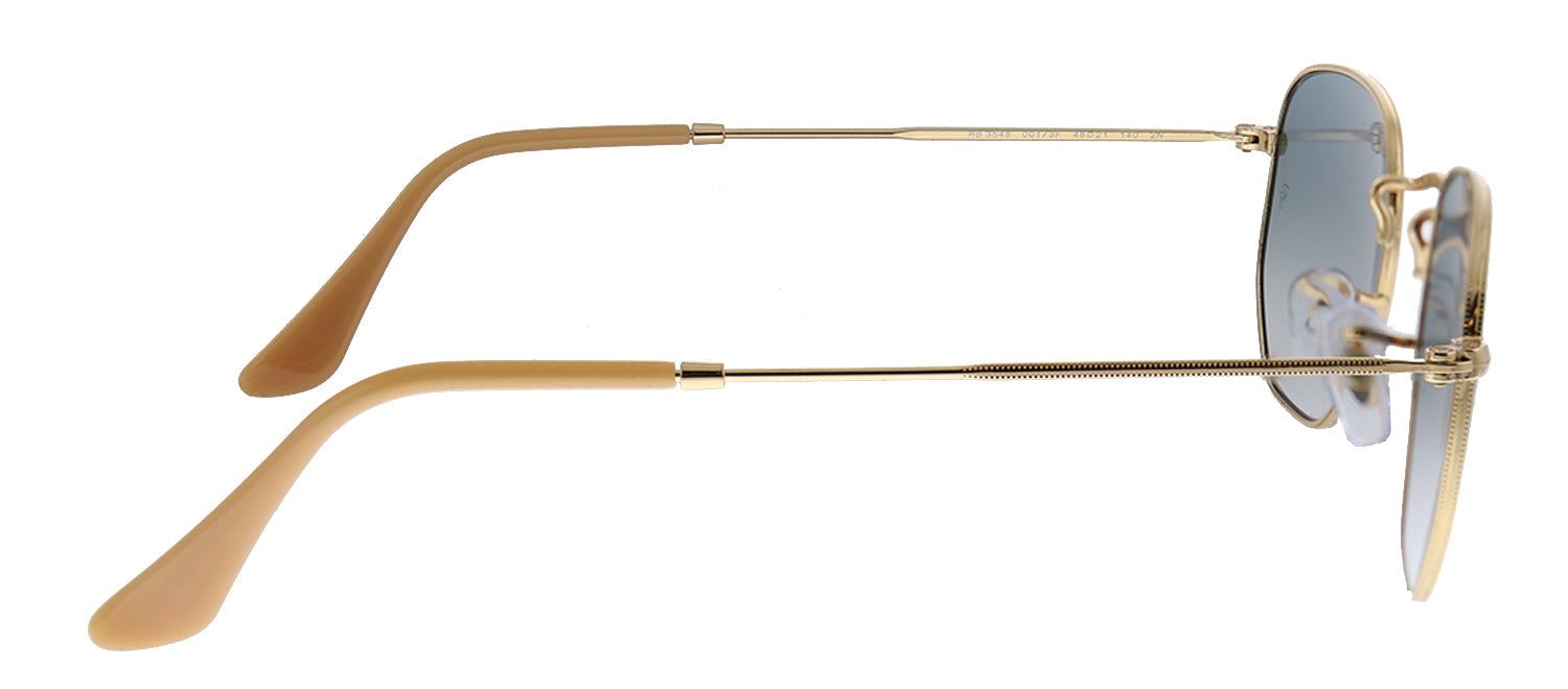 Ray-Ban RB 3548 001/3F Geometric Metal Gold Sunglasses with Blue Gradient Lens sold by Gaffos product image thumbnail 3