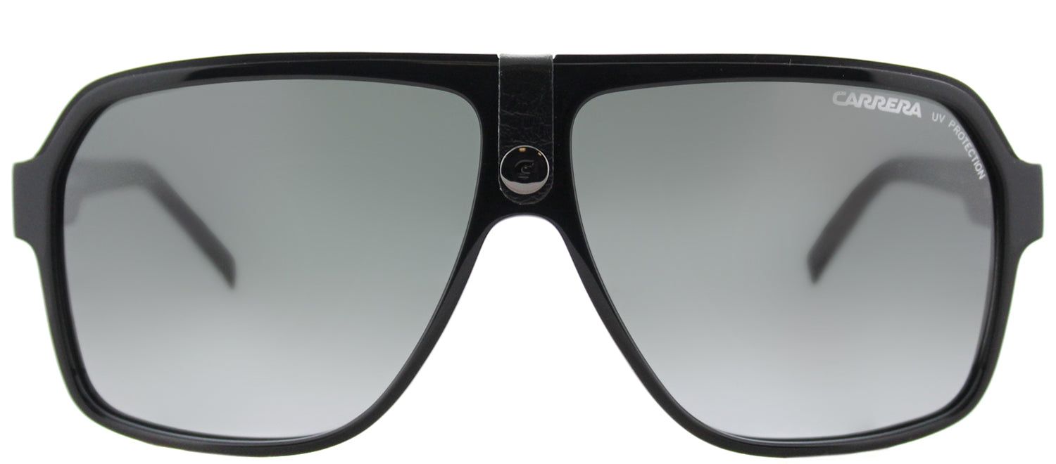 Carrera CA Carrera33 807 PT Aviator Plastic Black Sunglasses with Grey Gradient Lens sold by Gaffos