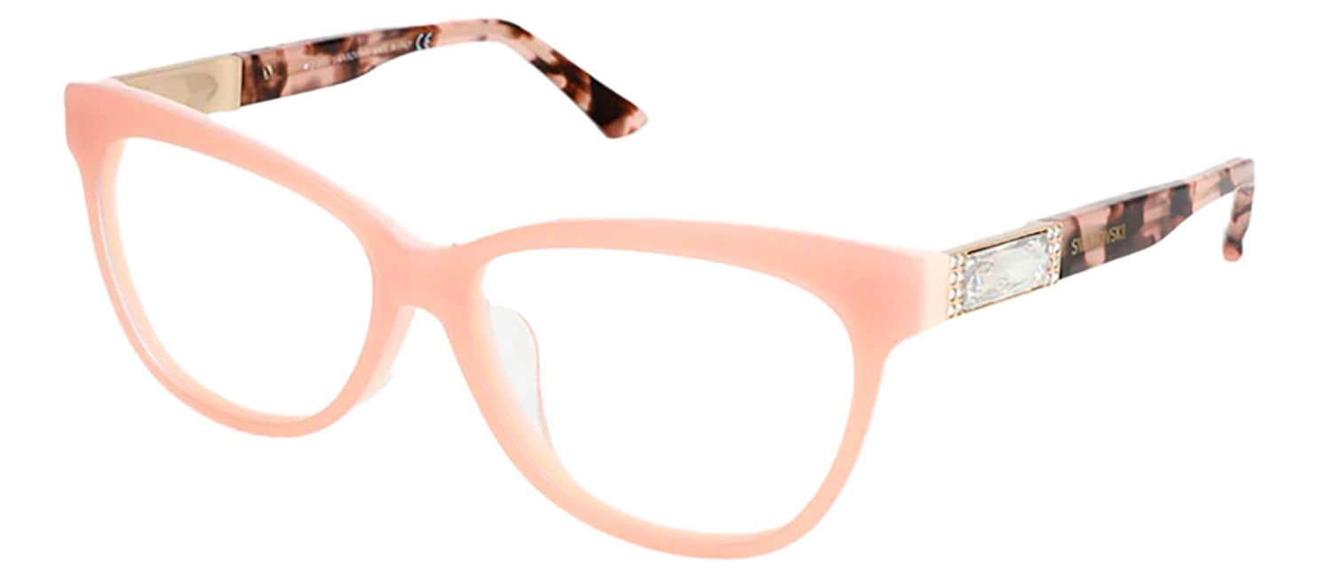 Swarovski SK 4106 072 Square Plastic Pink Eyeglasses with Logo Stamped Demo Lenses sold by Gaffos product image thumbnail 2