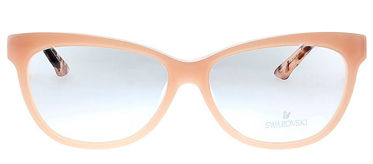 Swarovski SK 4106 072 Square Plastic Pink Eyeglasses with Logo Stamped Demo Lenses sold by Gaffos