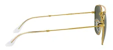 Ray-Ban RB 3557 919631 Aviator Metal Gold Sunglasses with Green Lens sold by Gaffos