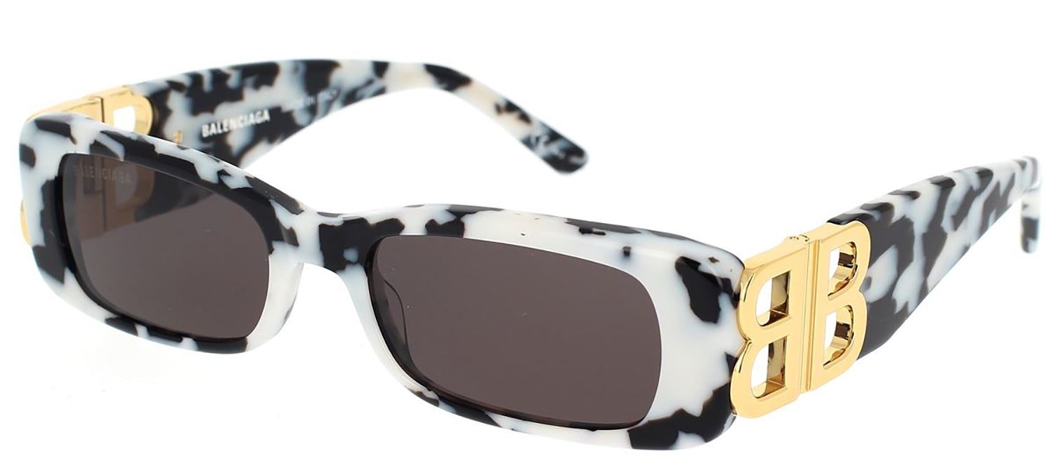 Balenciaga BB 0096S 005 Rectangle Plastic Multicolor Sunglasses with Grey Lens sold by Gaffos product image thumbnail 2
