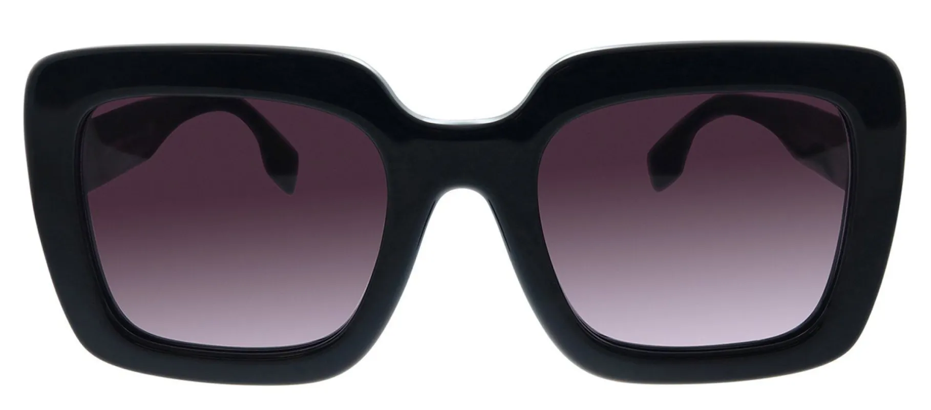 Burberry BE 4284 37588H Square Plastic Black Sunglasses with Purple Gradient Lens sold by Gaffos