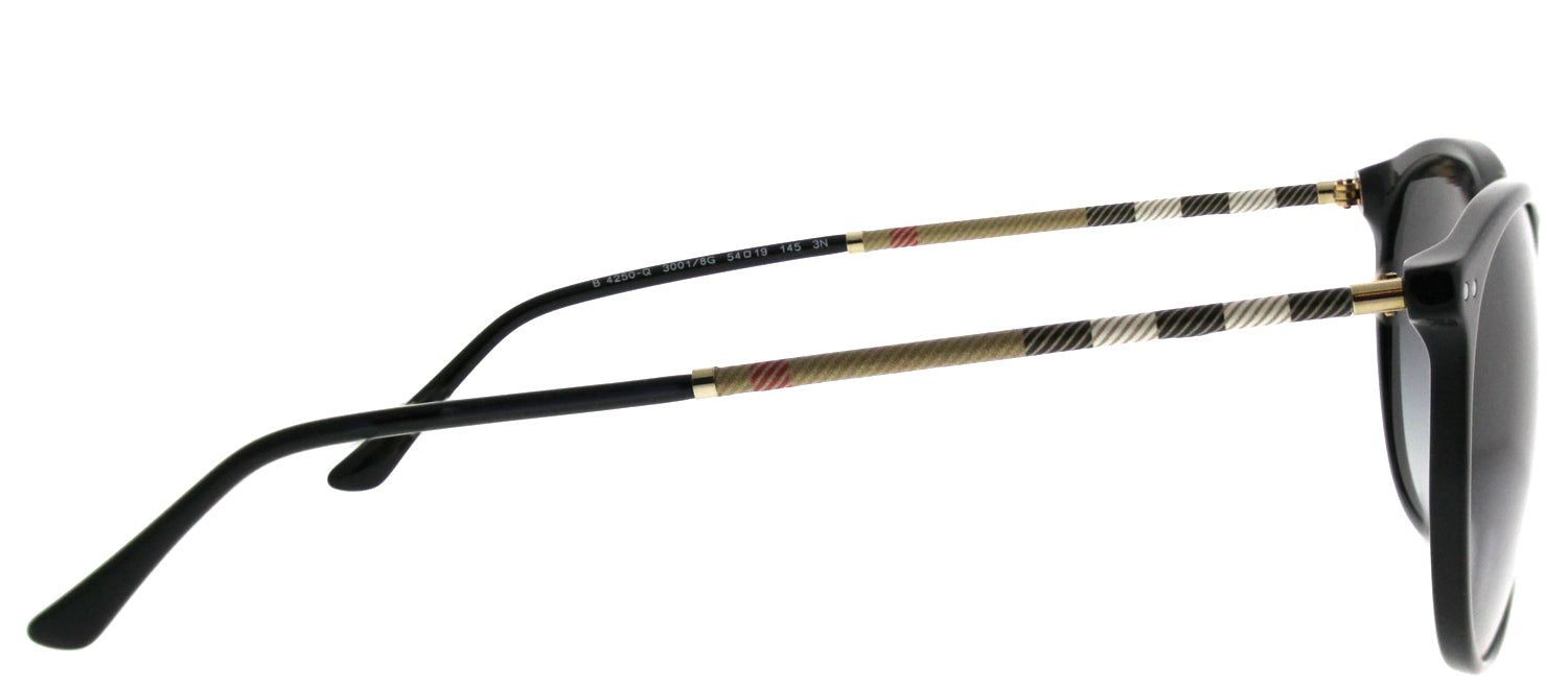 Burberry BE 4250Q 30018G Round Plastic Black Sunglasses with Grey Gradient Lens sold by Gaffos product image thumbnail 3