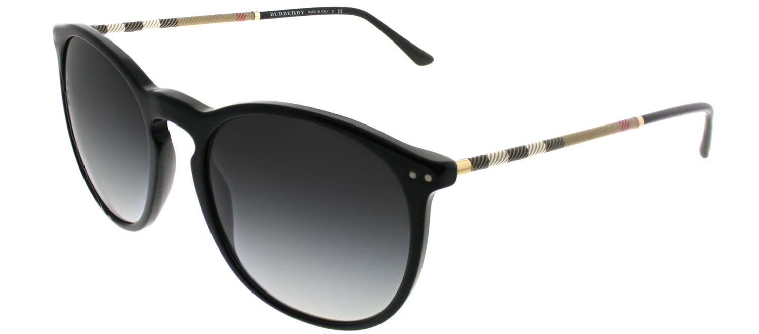 Burberry BE 4250Q 30018G Round Plastic Black Sunglasses with Grey Gradient Lens sold by Gaffos product image thumbnail 2