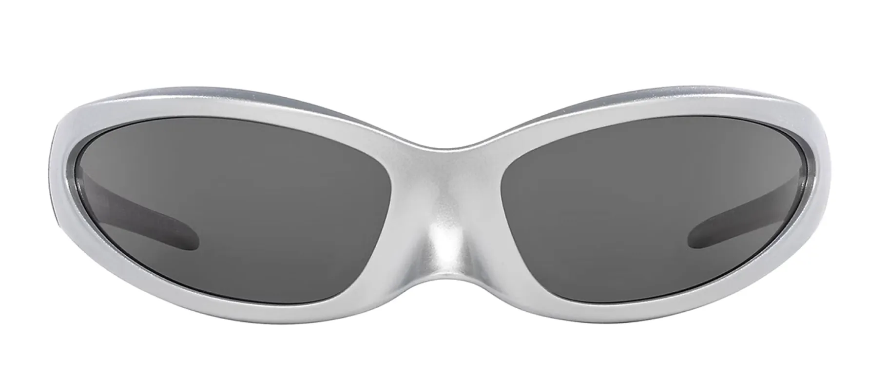 Balenciaga EXTREME BB 0251S 005 Wrap Plastic Silver Sunglasses with Grey Lens sold by Gaffos