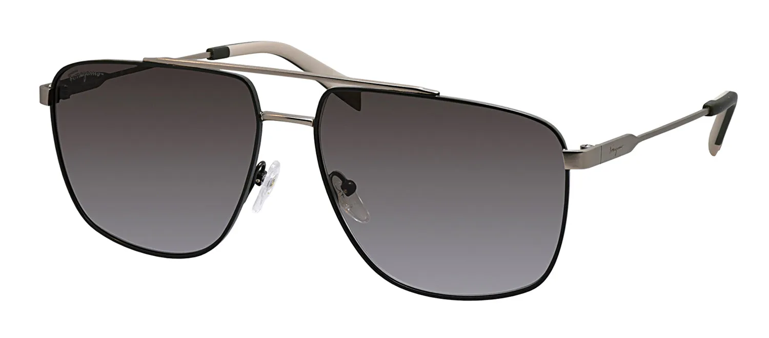 Salvatore Ferragamo SF 239S 758 Navigator Metal Gold Sunglasses with Grey Gradient Lens sold by Gaffos product image thumbnail 2