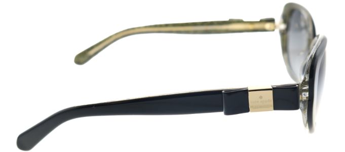 Kate Spade KS Chandra/S PEU F8 Cat-Eye Plastic Black Sunglasses with Grey Gradient Lens sold by Gaffos