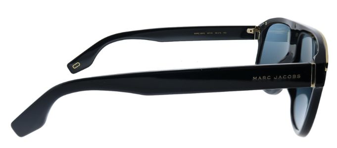 Marc Jacobs MARC 388/S 807 JO Aviator Plastic Black Sunglasses with Gold Mirror Lens sold by Gaffos