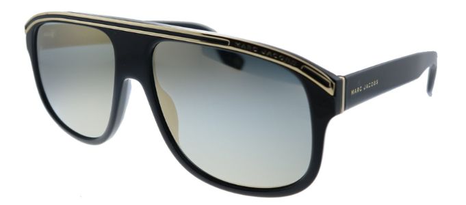 Marc Jacobs MARC 388/S 807 JO Aviator Plastic Black Sunglasses with Gold Mirror Lens sold by Gaffos