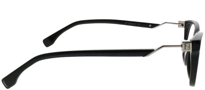 Fendi FF 0233 807 Rimless Plastic Black Eyeglasses with Demo Lens sold by Gaffos