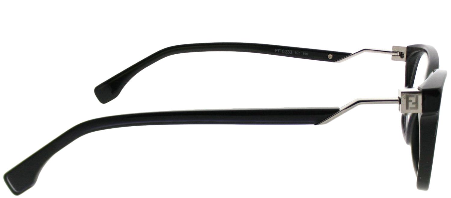 Fendi FF 0233 807 Rimless Plastic Black Eyeglasses with Demo Lens sold by Gaffos product image thumbnail 3