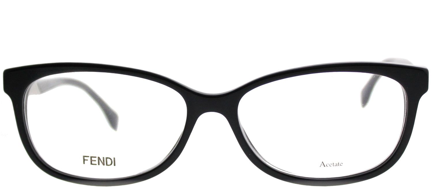 Fendi FF 0233 807 Rimless Plastic Black Eyeglasses with Demo Lens sold by Gaffos