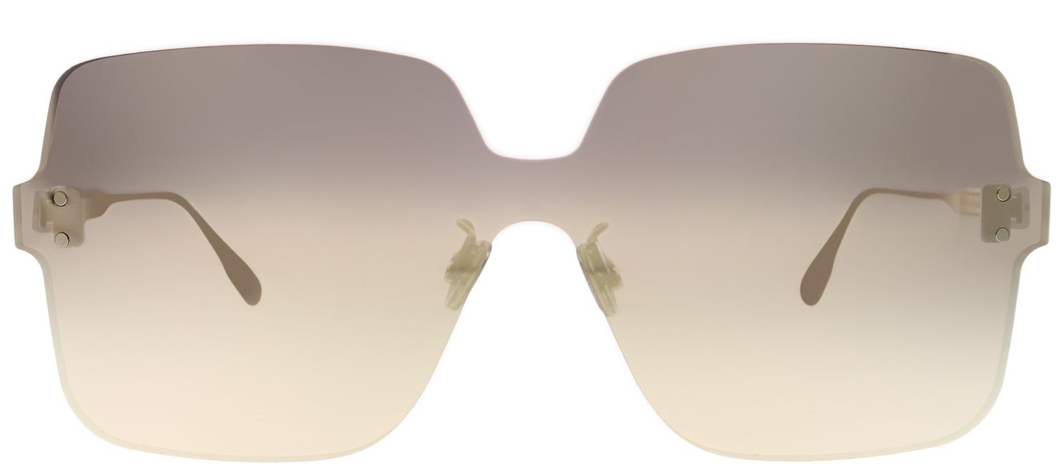 Dior CD ColorQuake1 DDB SQ Square Plastic Gold Sunglasses with Gold Copper Mirror Lens sold by Gaffos
