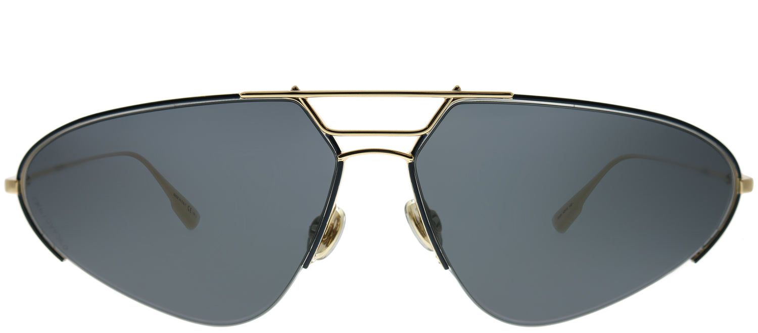 Dior CD Stellaire5 000 2K Oval Metal Gold Sunglasses with Grey Lens sold by Gaffos