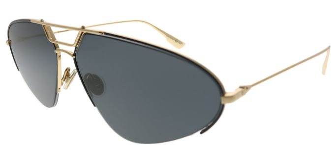 Dior CD Stellaire5 000 2K Oval Metal Gold Sunglasses with Grey Lens sold by Gaffos
