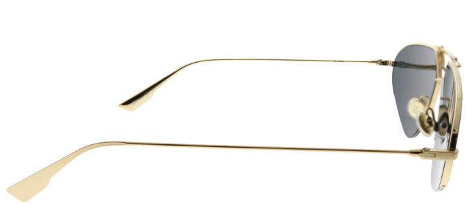 Dior CD Stellaire5 000 2K Oval Metal Gold Sunglasses with Grey Lens sold by Gaffos