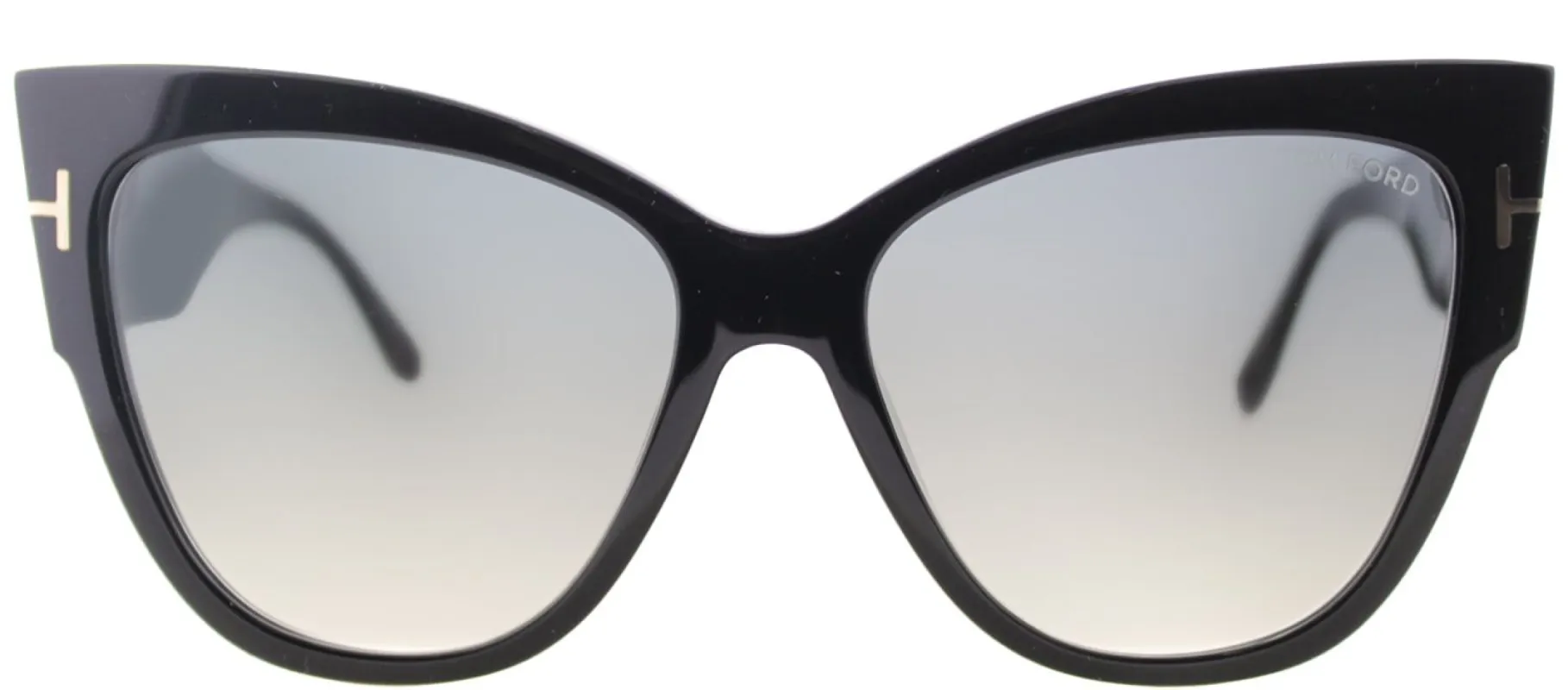 Tom Ford TF 371 01B Cat-Eye Plastic Black Sunglasses with Grey Gradient Lens sold by Gaffos