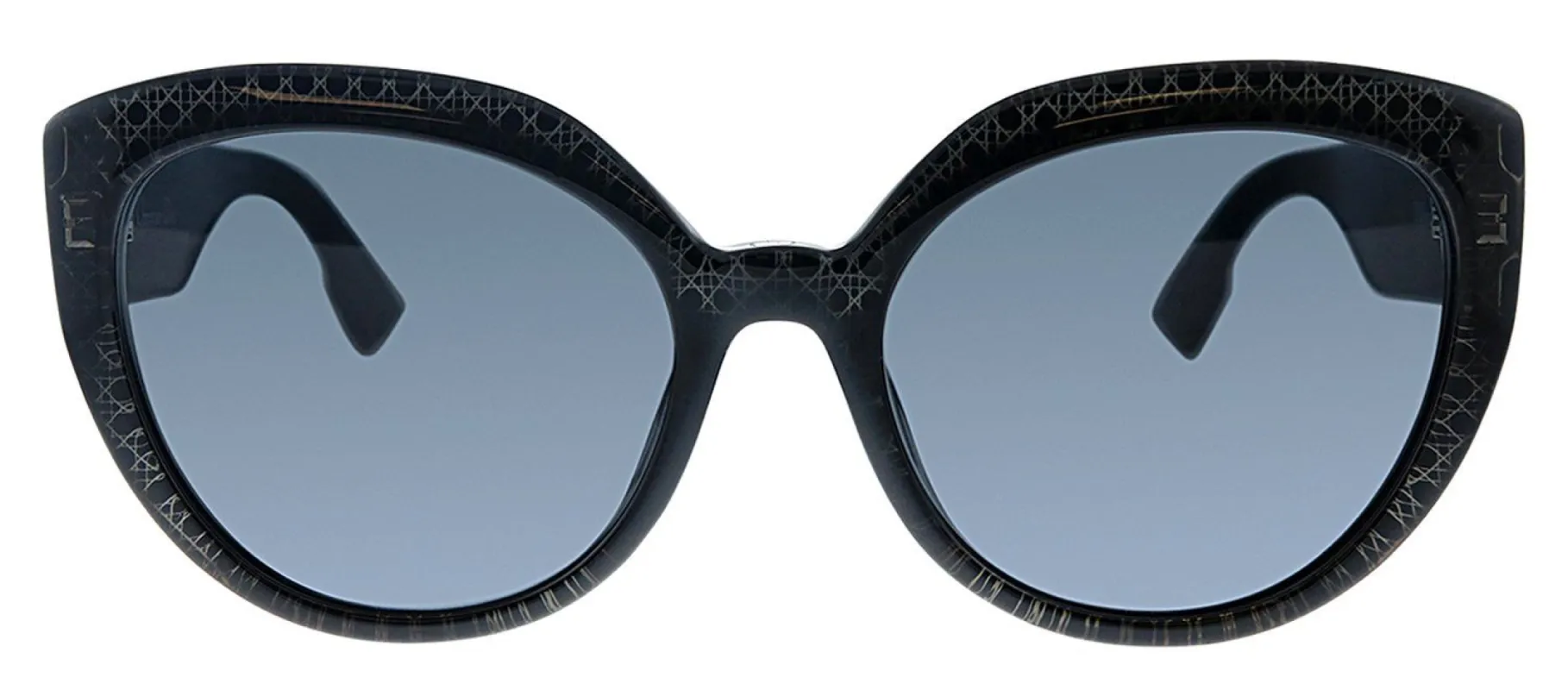 Dior CD DDIORF PRN Geometric Plastic Black Sunglasses with Grey Lens sold by Gaffos