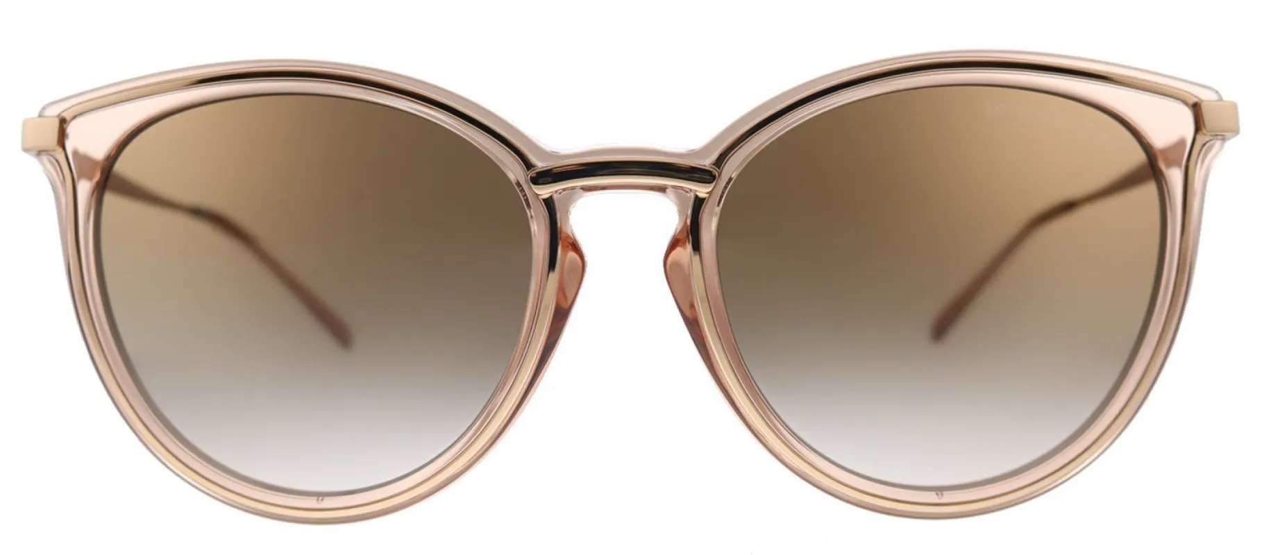 Michael Kors Brisbane MK 1077 110813 Round Metal Gold Sunglasses with Pink Gradient Lens sold by Gaffos