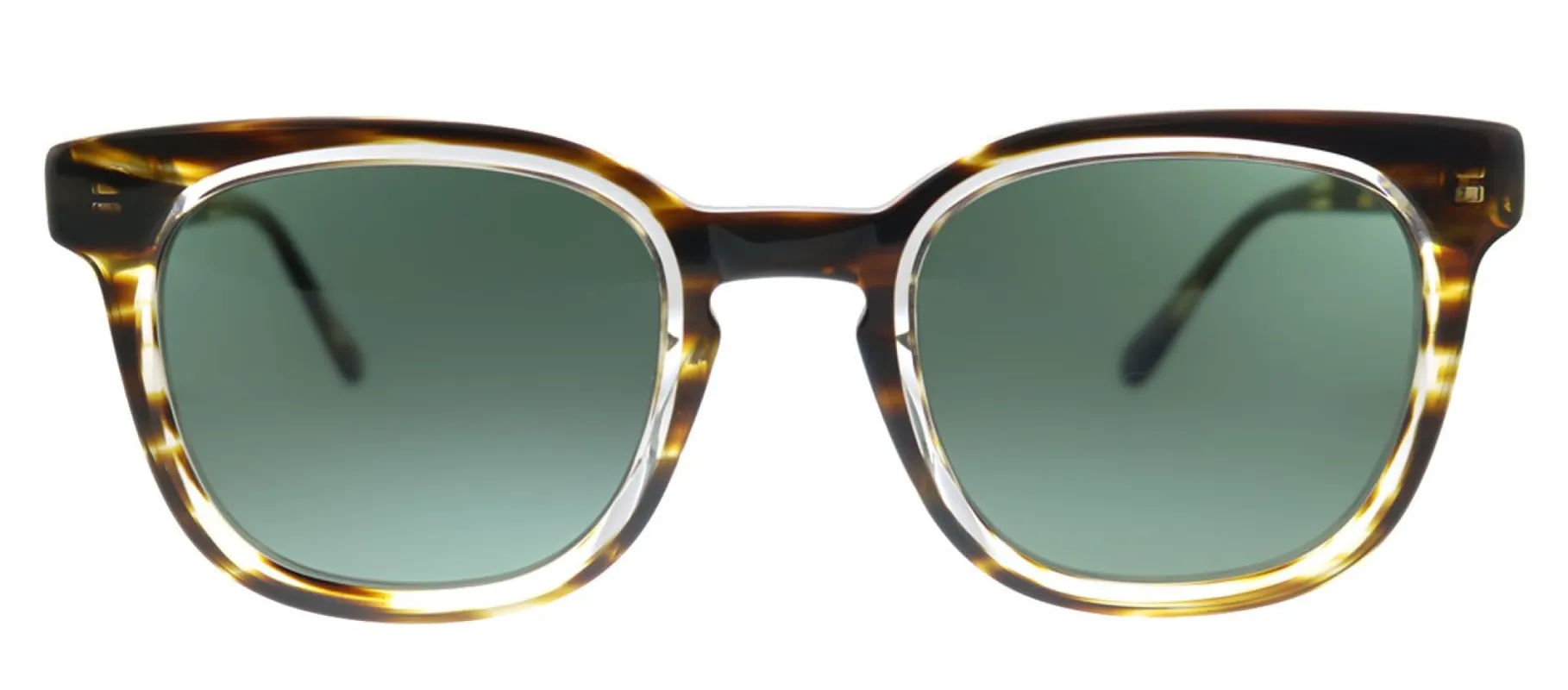 Original Penguin PE Suspender BR Square Plastic Tortoise/ Havana Sunglasses with Green Polarized Lens sold by Gaffos