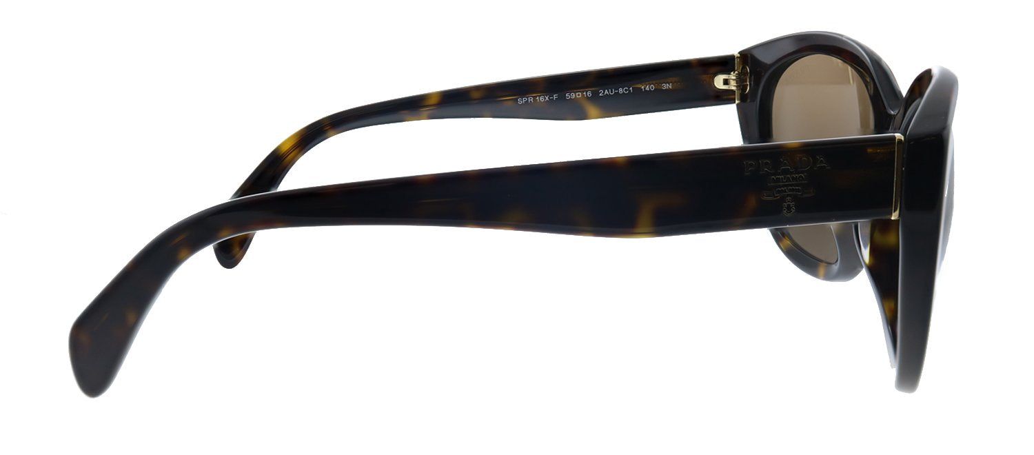 Prada PR 16XSF 2AU8C1 Oval Plastic Havana Sunglasses with Brown Lens sold by Gaffos product image thumbnail 3