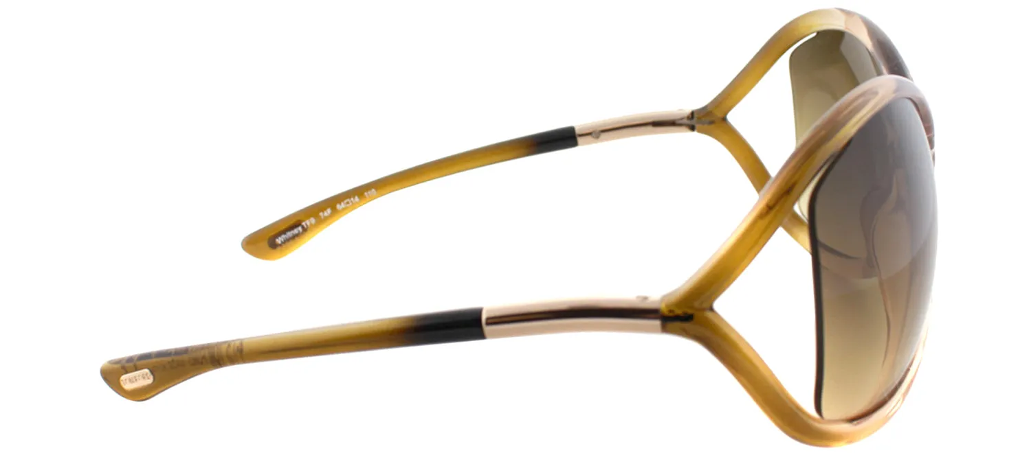 Tom Ford Whitney TF 9 74F Fashion Plastic Pink Sunglasses with Brown Gradient Lens sold by Gaffos product image thumbnail 3